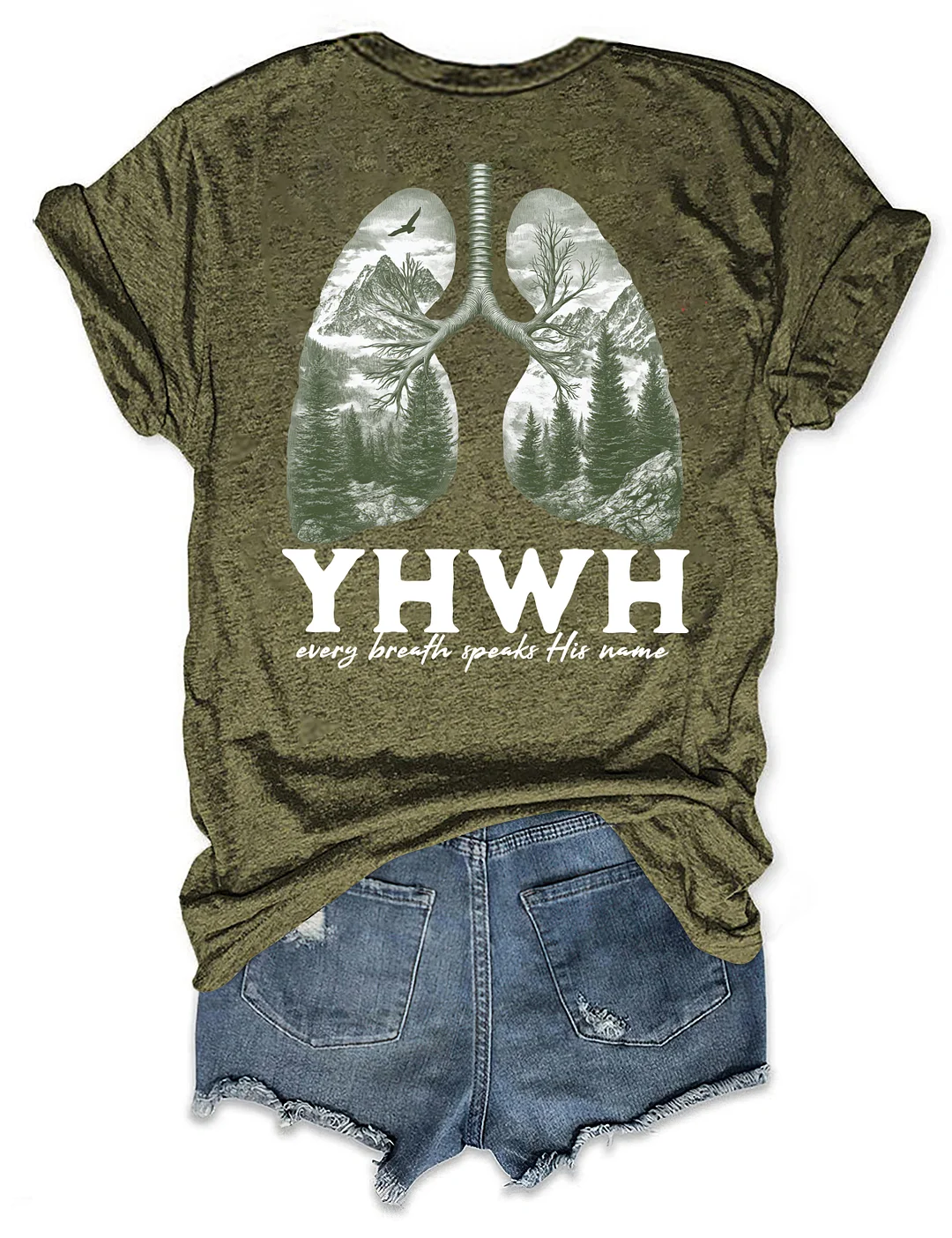Yhwh Lungs Christian T-shirt