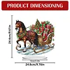 DIY Carriage Filled With Christmas Gifts Diamond Painting Ornaments (Double-Sided)