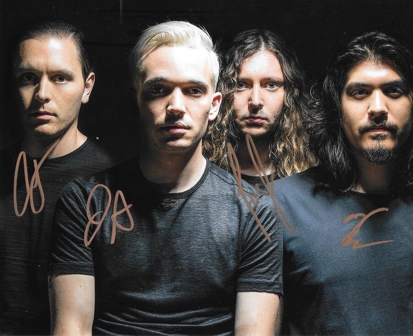 * BADFLOWER * signed 8x10 Photo Poster painting * JOSH, ANTHONY, ALEX & JOSEPH * COA * 5