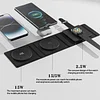 Macaron Ultra-thin Mini Portable Foldable 15W 3 in 1 Wireless Charger Pad Station