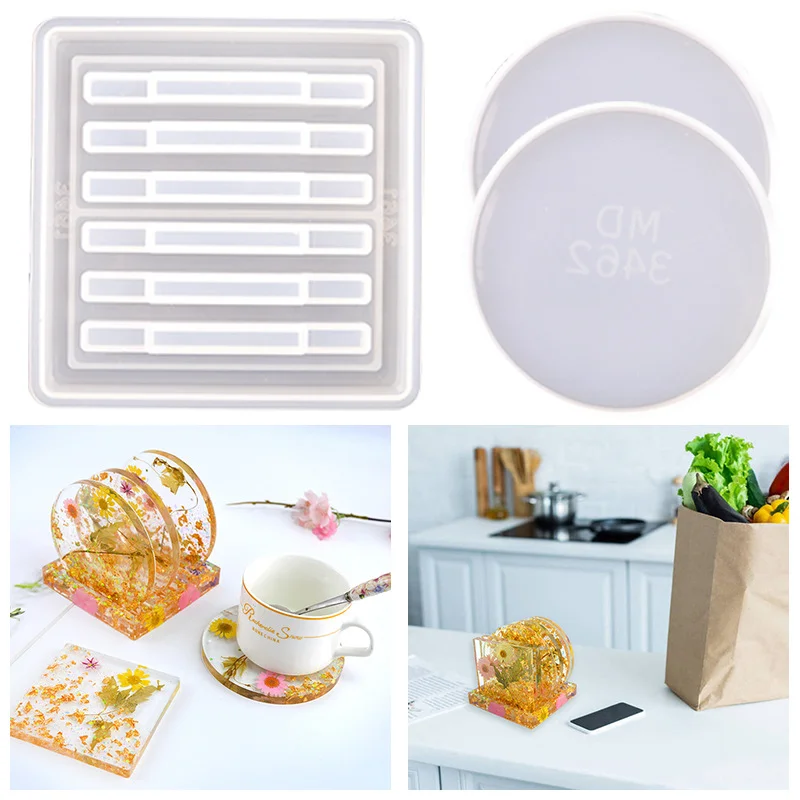 7 Pieces Coaster Mold Set