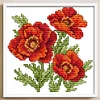 Flower Of Happiness - 14CT Stamped Cross Stitch 17*17cm/6.69*6.69in(Brand)