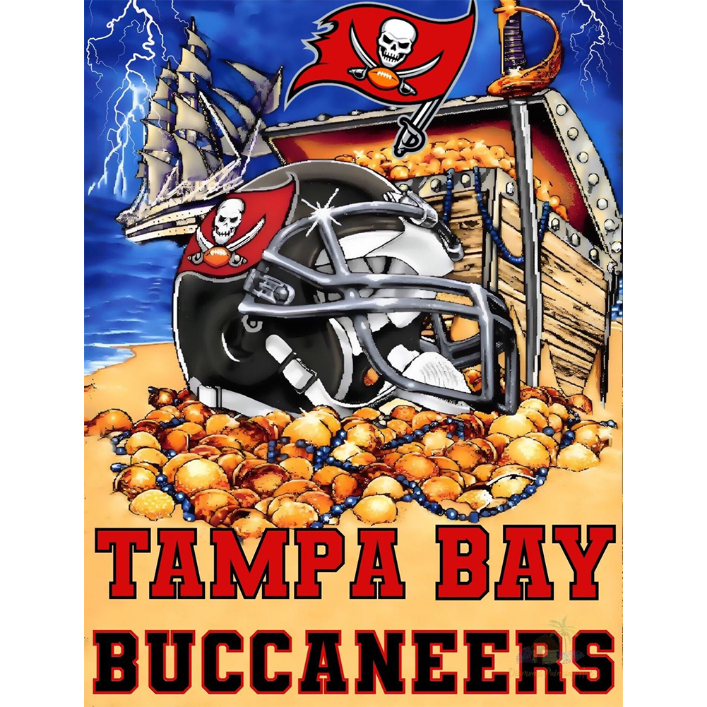 

NFL Football Tampa Bay Buccaneers - Round Drill Diamond Painting - 30*40CM, 501 Original
