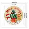 Christmas Snowman-11CT Stamped Cross Stitch 24*24cm/9.45*9.45in
