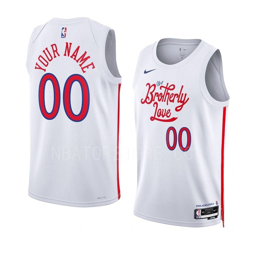 Custom Philadelphia 76ers 2022-23 City Edition Jersey mysite