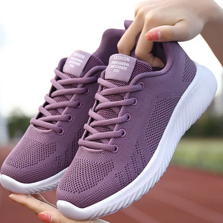 Big Size 35-42 Women Sneakers Spring Autumn New Ladies Mesh Casual Platform Sports Shoes Female Lace Up Vulcanize Shoes QueenFunky