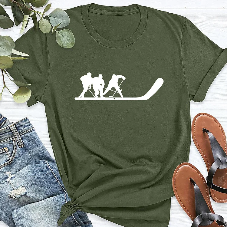 Ice Hockey Stick T-shirt Tee-03970-Annaletters