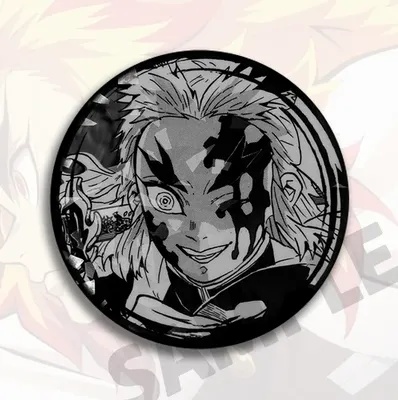 Badge Manga Demon Slayer – Pin's Hashibira Inosuke, Rengoku, Zenitsu, Tanjirou, Nezuko – Alliage 50x54mm
