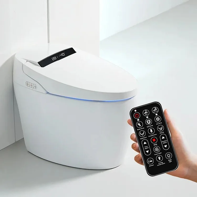 Auto sensor flush open electric bathroom japanese one piece intelligent toilet bowl automatic smart toilet