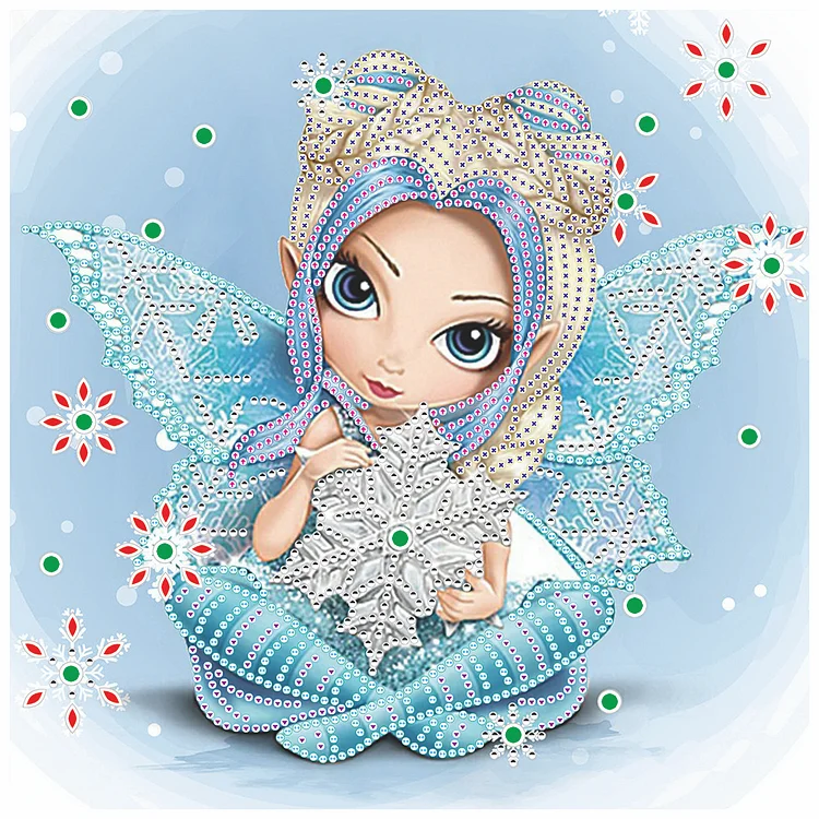 Elf Girl  Special Shape Partial  Diamond Painting 30*30cm
