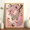 Butterfly Special Shaped 5D DIY Partial Drill Pearl Dot Painting 11.81x15.75Inch Pearl Painting Art Kits Pearl Gem Paintings Picture Arts Craft for Adults Beginners Home Decor