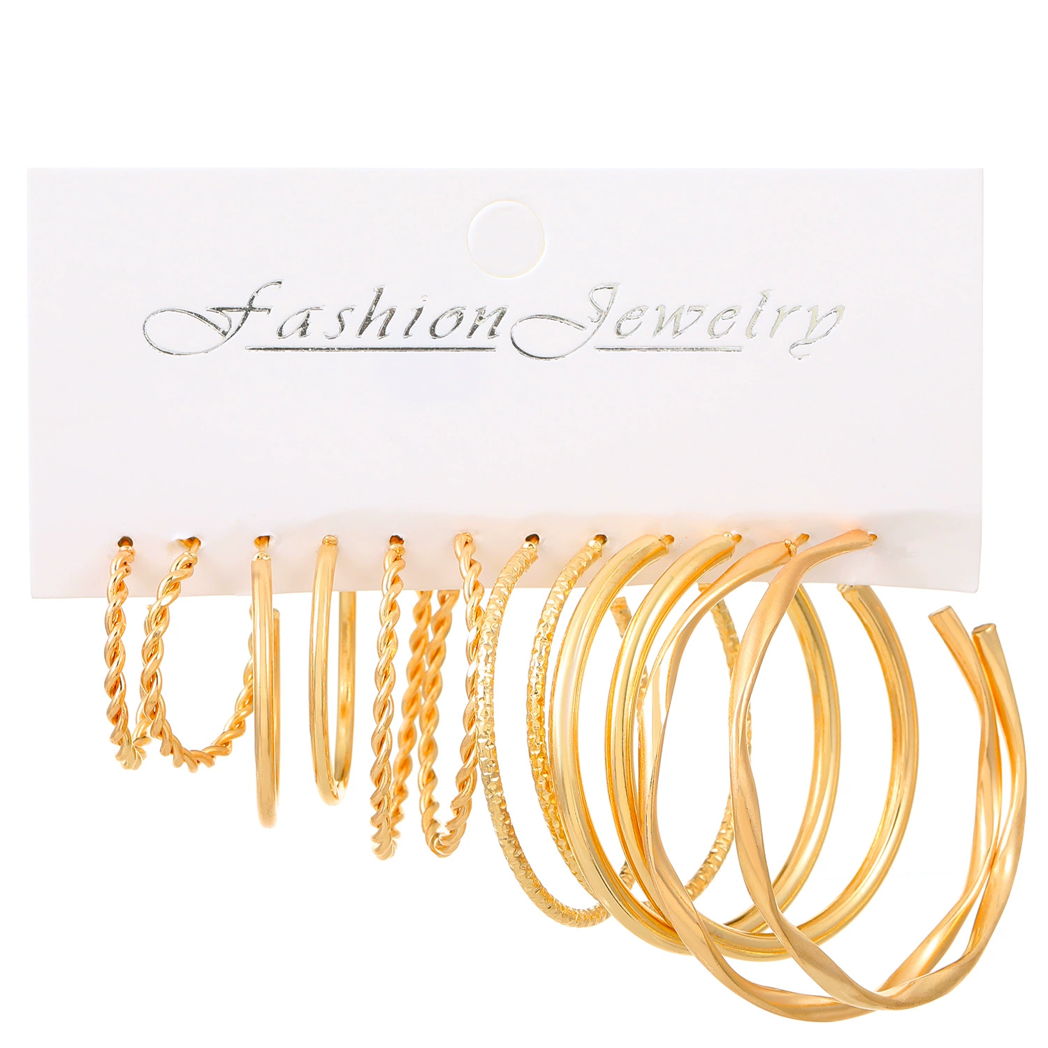 Gold Plated Earrings Set