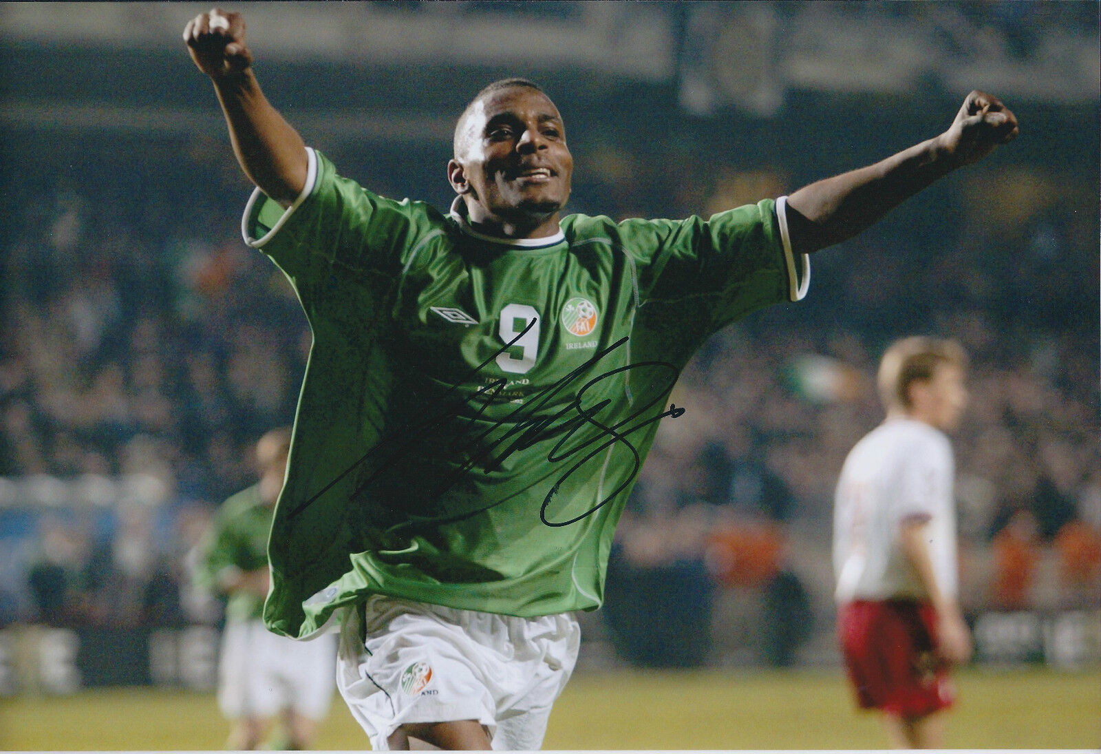 Clinton MORRISON Signed Autograph 12x8 Photo Poster painting AFTAL COA Republic of Ireland