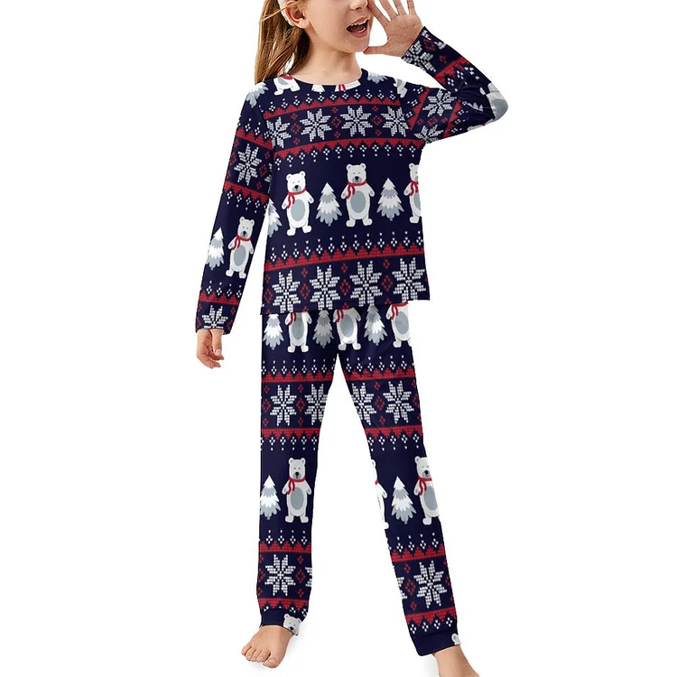 Children's Pajama Suit Christmas Bear