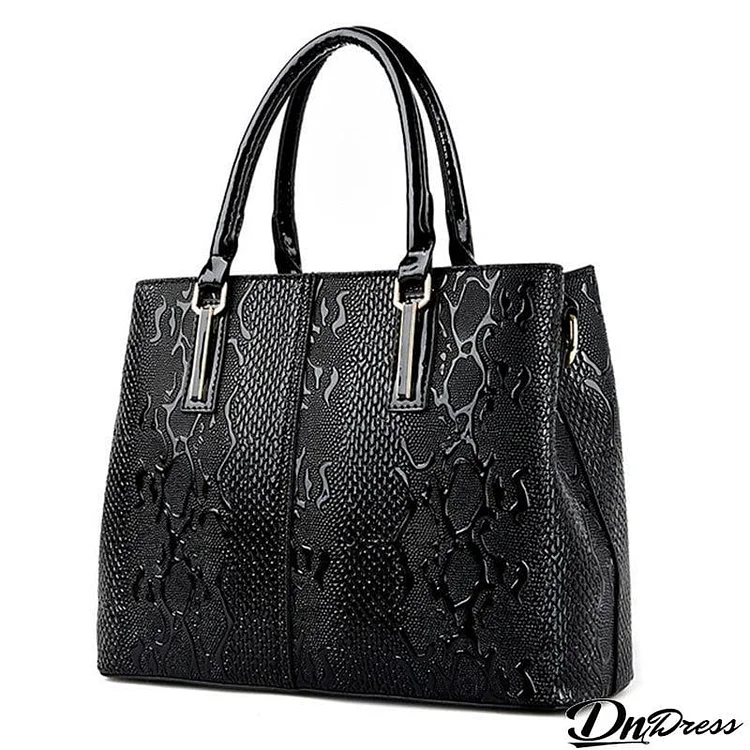 New Vintage Style Large Capacity PU Tote Bag Handbags