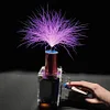 Handheld Tesla Coil Touchable Artificial Lightning Spark Gap Arc Generator, Portable Rechargeable Science Teaching Experiment Tool