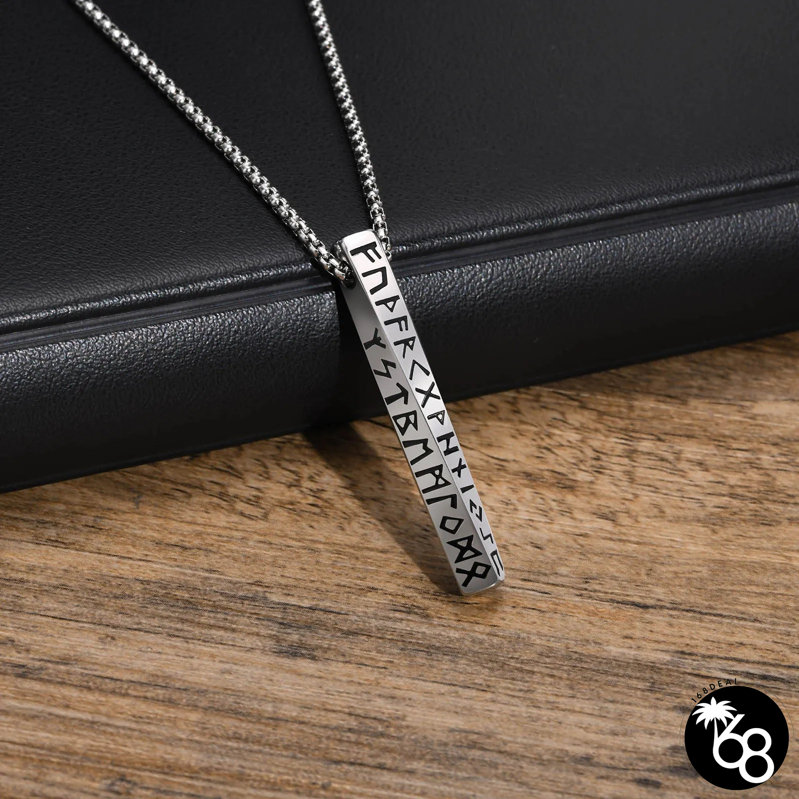 Men's Stainless Steel Link Chain Letter Pattern Elegant Necklace | 168DEAL