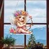 Acrylic Special Shape Angel Girl Cupid Arrow Diamond Painting Hanging Pendant