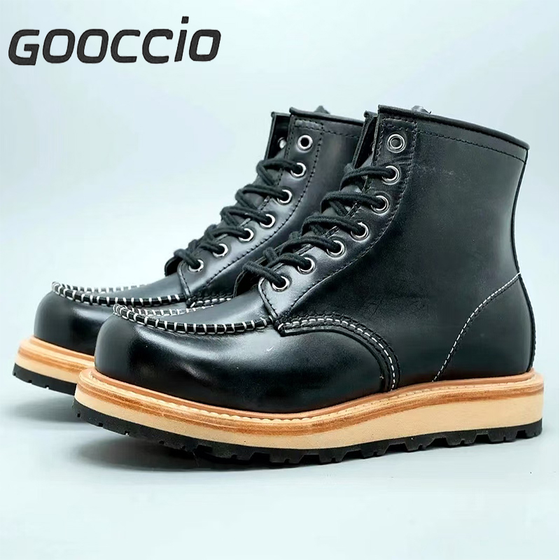 SB187 Cowhide 875 Work Boots For Men  GOOCCIO   