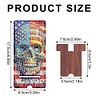 2er-Pack Acryl US-Flagge Schmetterling Schädel Telefonständer & Spiegel - 5d DIY Handwerk Modeaccessoires