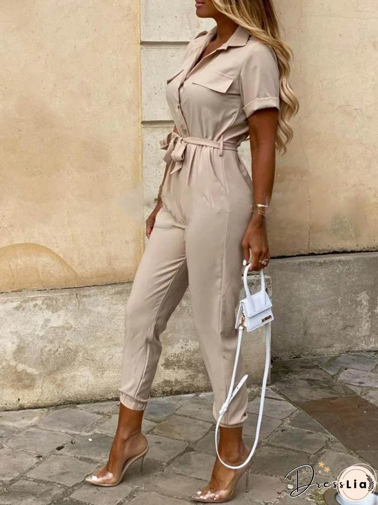 Button-Down Jumpsuit