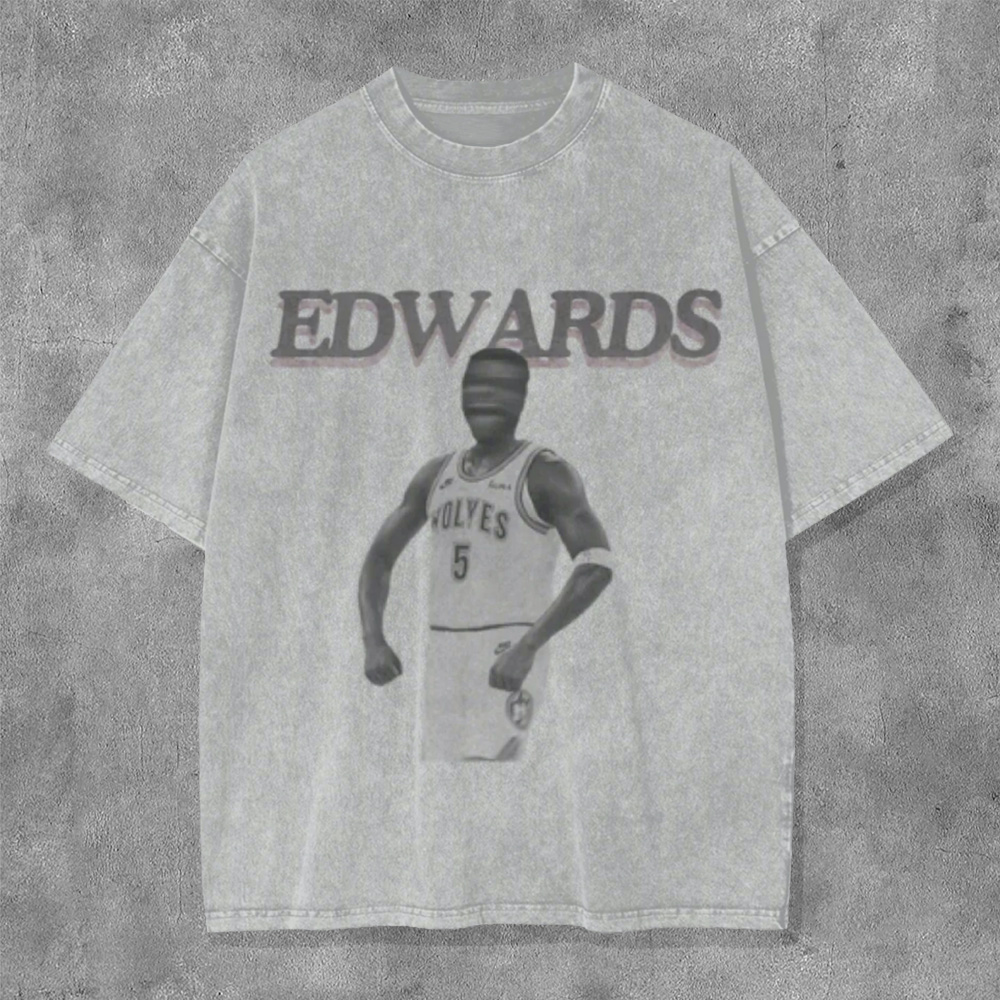 Edwards Washed Distressed Short Sleeve T-Shirt