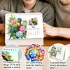 Bluebird 2027 DIY Diamond Painting Calendar Kit with Special Shaped Partial Drill Resin Diamonds 7.68x6.69in Monthly Flip Tabletop Calendar for Adults Beginners Home Office Decor Gift