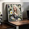 Special Shape Rhinestone Diamond Painting Kit Partial Drill(Daisy Beauty)