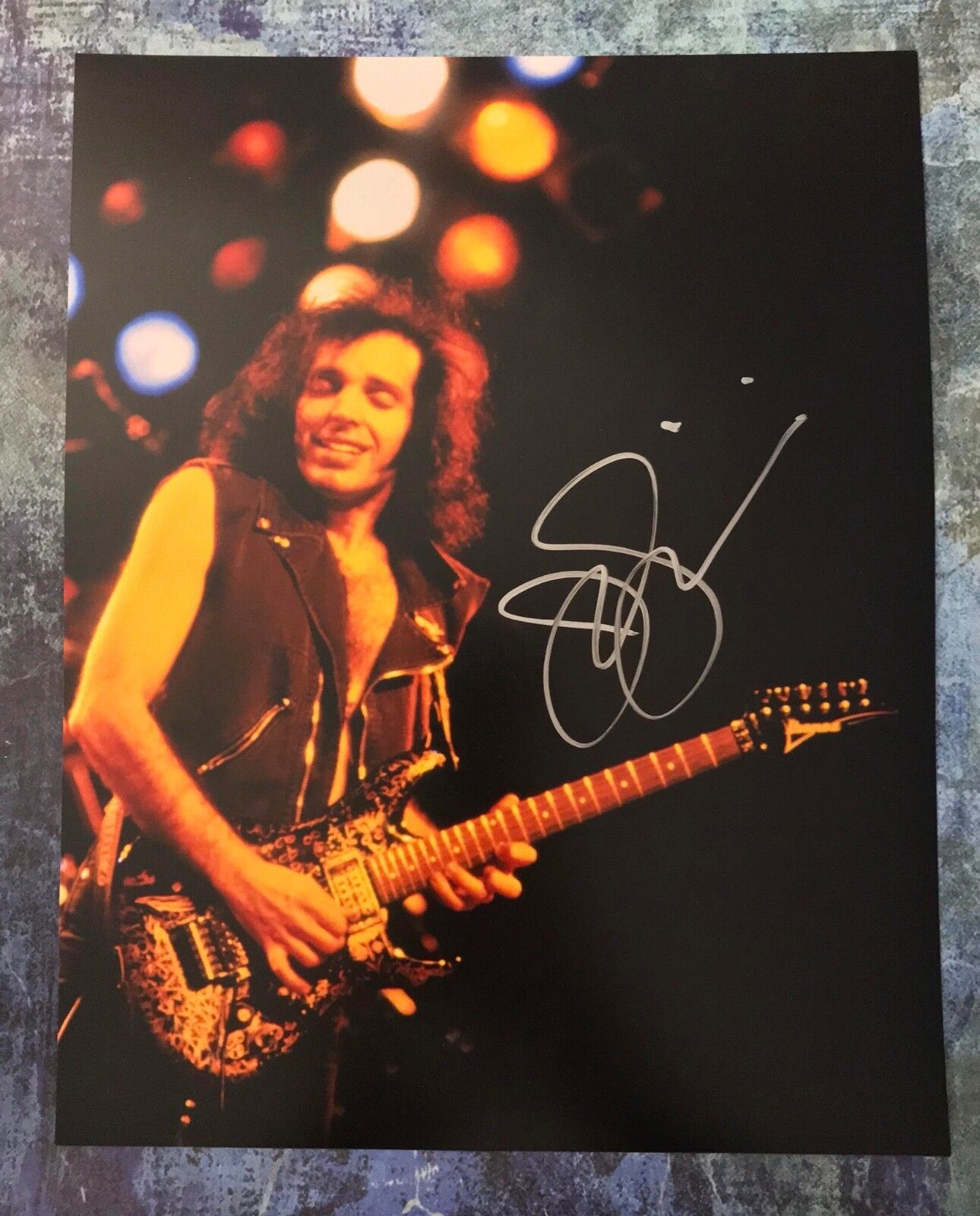 GFA Legendary G3 Guitarist * JOE SATRIANI * Signed Autograph 11x14 Photo Poster painting AD8 COA