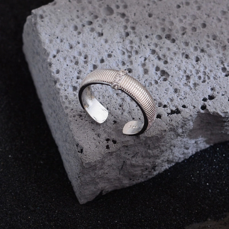 Elegant Hip-Hop Streetwear Geometric Copper Women’s Open Rings