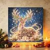 DIY Special Shape Diamond Painting Pearl Art With Inner Frame Kit 25x25cm(Christmas Reindeer)