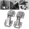 10pcs Cabinet Door Hinges No Drilling Hole Easy Installation Hinges Repair Tools