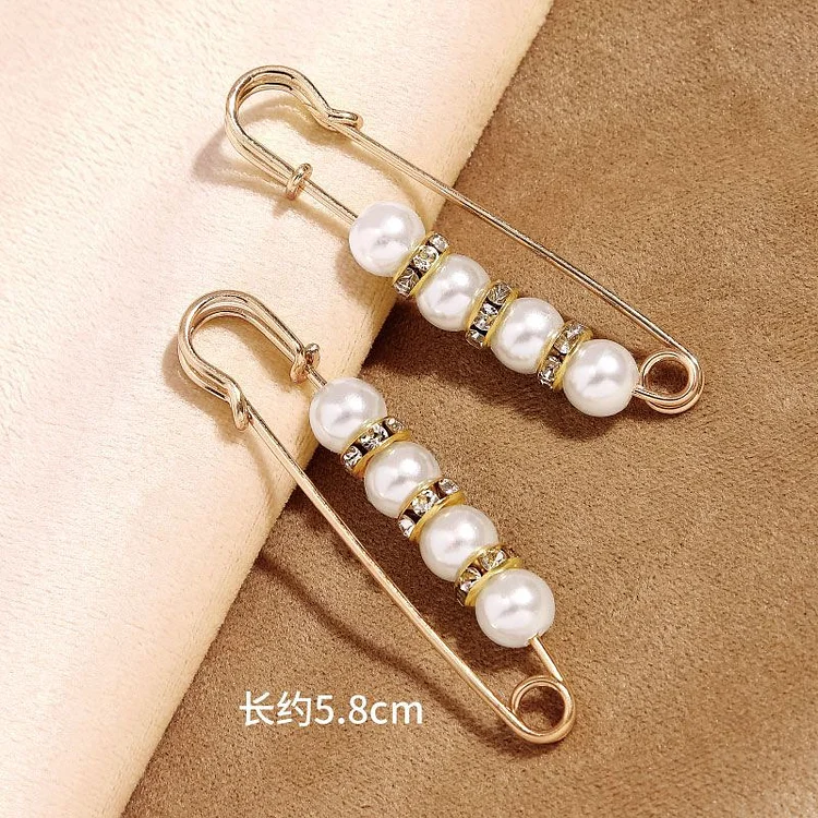 Jiebangke 2PCS New Waist Needle Jeans Skirt Waist Big Change Small Anti-running Pin Fixed Clothes Waist Buckle Clip Brooch For Women