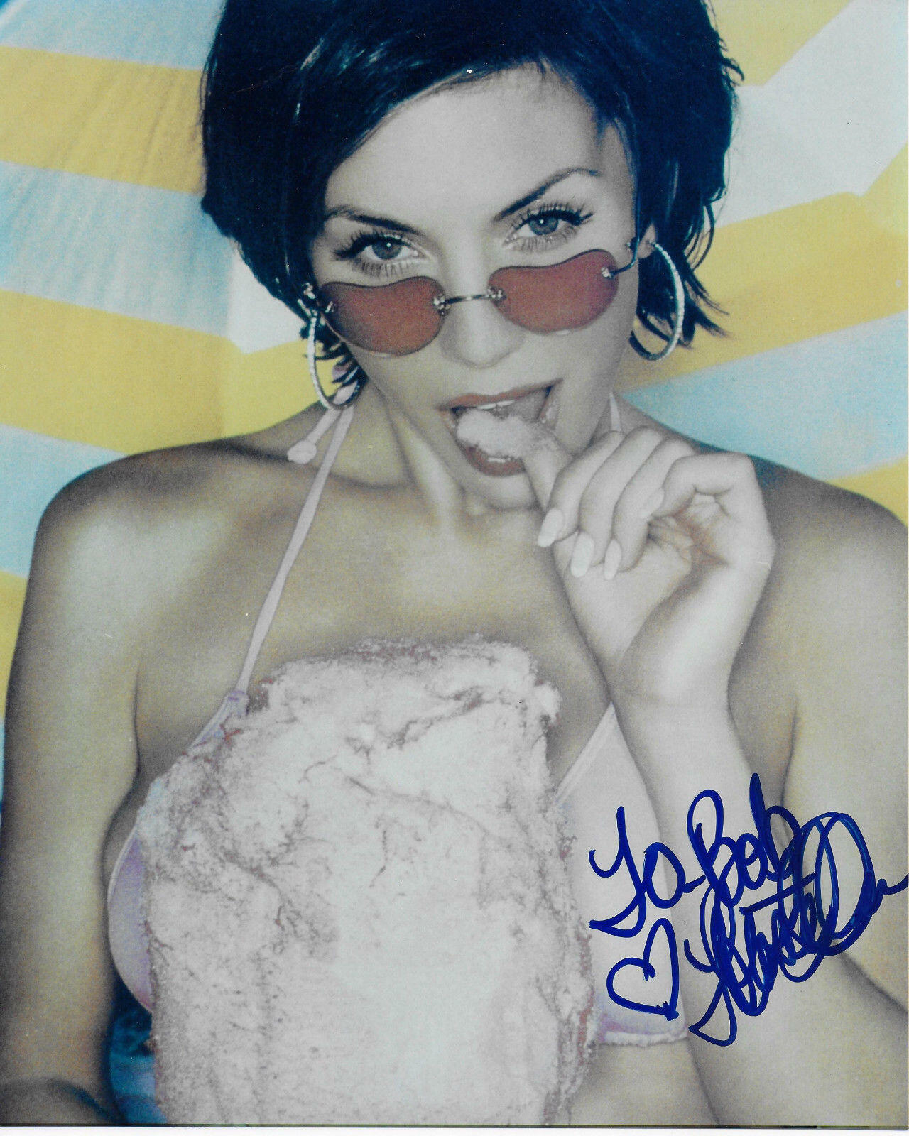 Krista Allen Original Autographed 8X10 Photo Poster painting (Personalized to Bob)