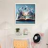 Castle In Book-11CT Stamped Cross Stitch 50*50cm/19.69*19.69in tapestrymarket
