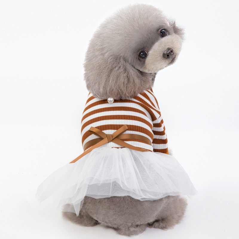 Bears Teddy Small Dog Skirt Dress Pet Clothes