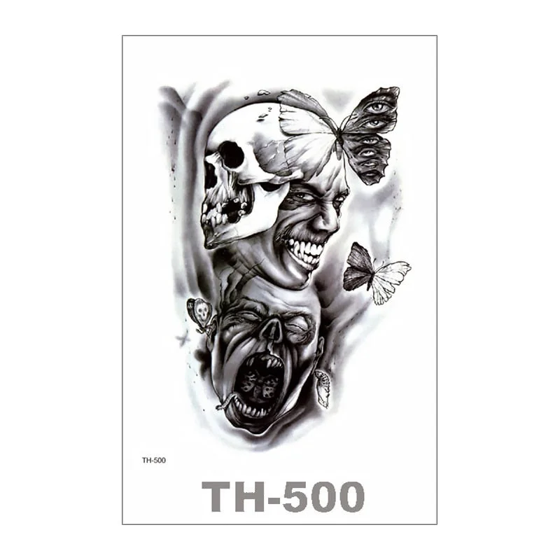 SDRAWING Temporary Tattoo For Women Sexy Tattoo Stickers Body Art Tattoo Chest Stickers Arm Tattoo Men Fashionable Fake Tatoo Cool Tattoo