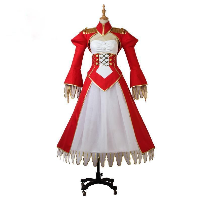 FGO Nero Claudius Caesar Augustus Germanicus Red Saber Cosplay Costume