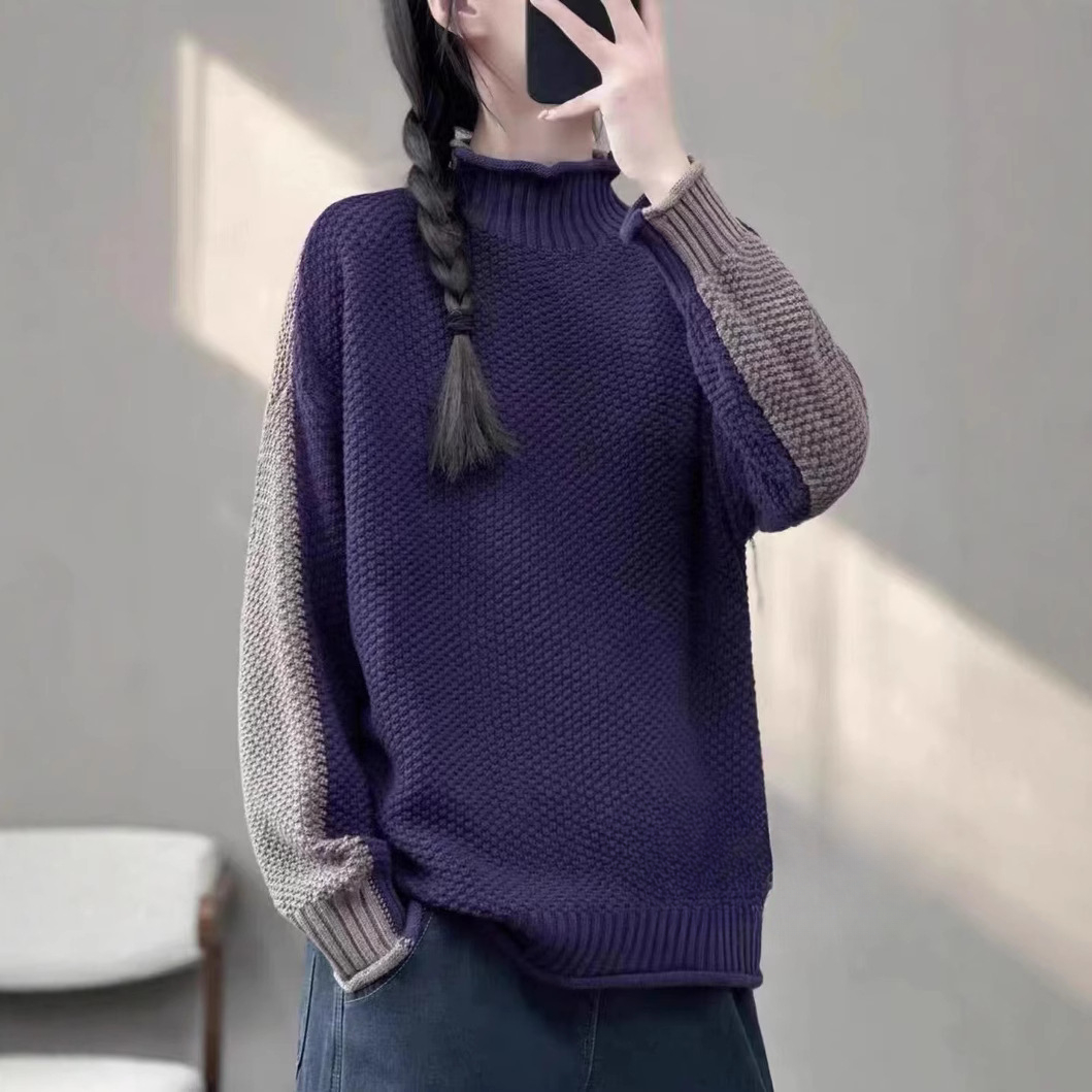 Chicfifth Sweater Women Winter Long Sleeve High Quality Autumn Vintage Top Knitted Cardigan