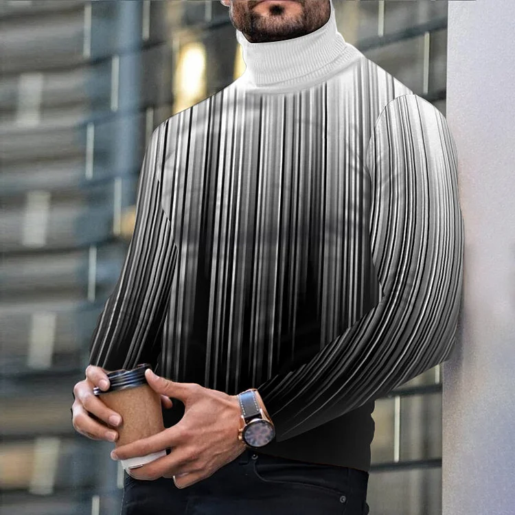 Men's Casual Turtleneck Long Sleeve Knitwear