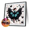 Diamond Painting-DIY Crystal Rhinestone Black Butterfly Girl(Box Packaging)