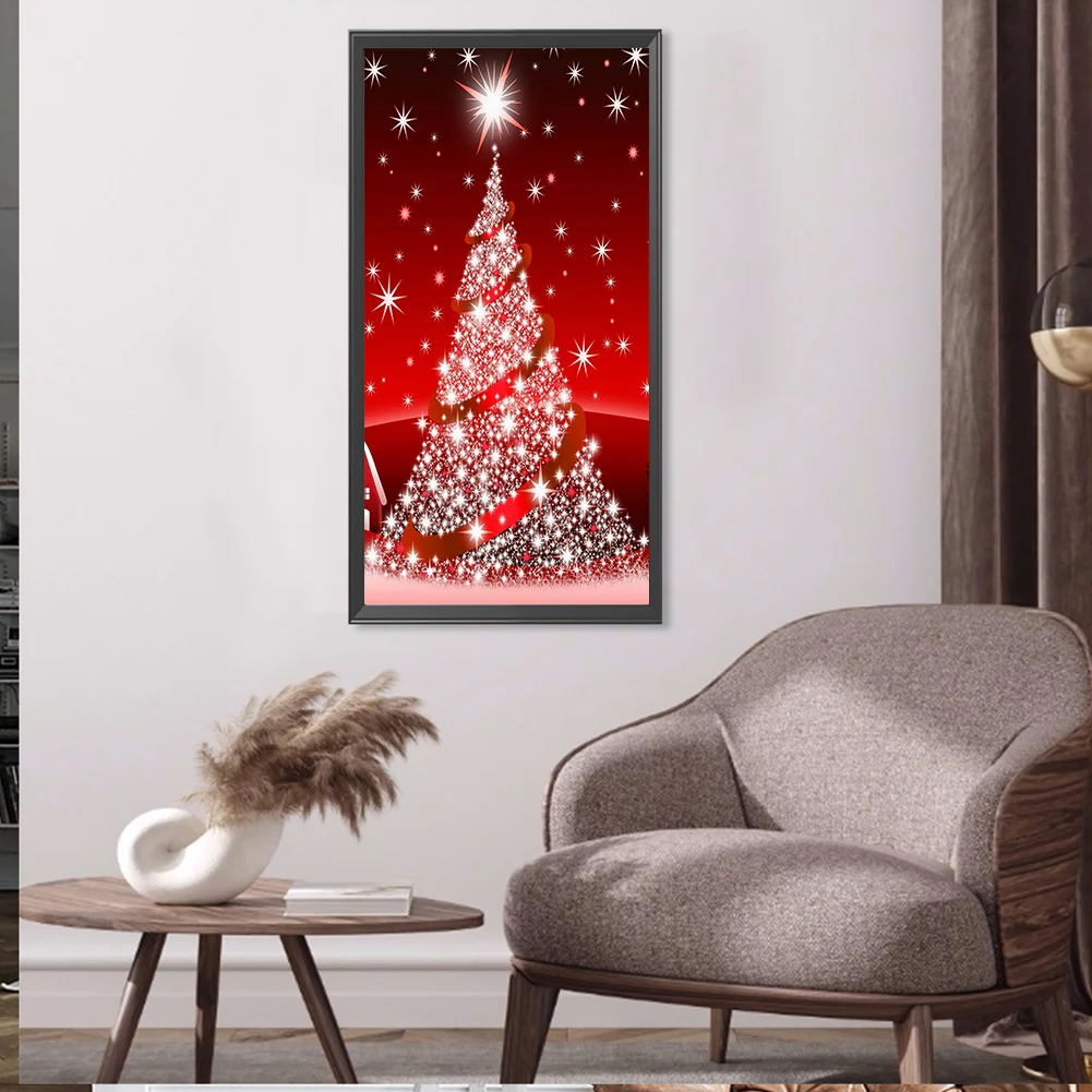 Diamond Painting - Full Round Drill - Christmas Tree(40*80cm)