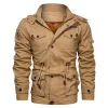 💥2025 New Arrivals! Autumn and Winter Men's Detachable Hooded Plush and Thick Washed Jacket Large Size Casual Jacket