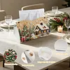 Snow Cabin DIY Pearl Diamond Painting PU Cover Tissue Holder Kit Pearl Art Painting Decoration for Home & Gifts