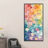 Bunte Blumen - runder Bohrer Diamantmalerei - 45*85cm (gro&szlig;e Gr&ouml;&szlig;e partieller Bauchbohrer)