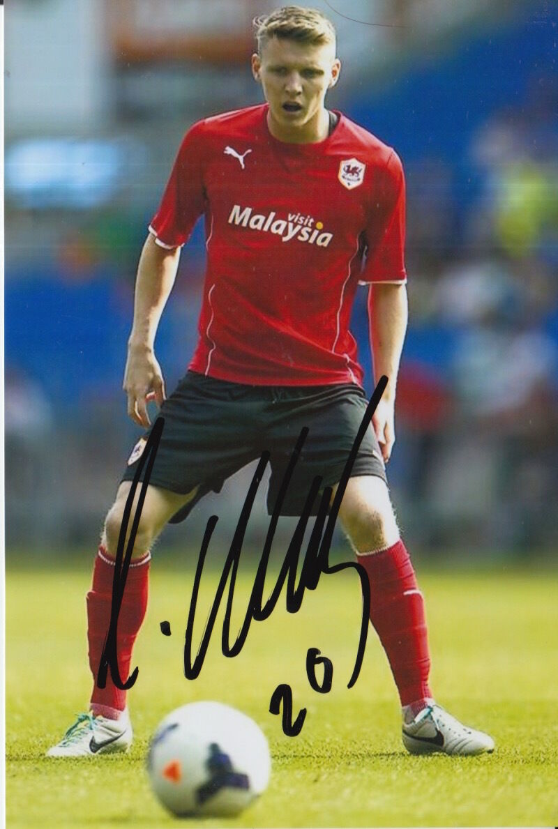 CARDIFF CITY HAND SIGNED JOE MASON 6X4 Photo Poster painting 1.