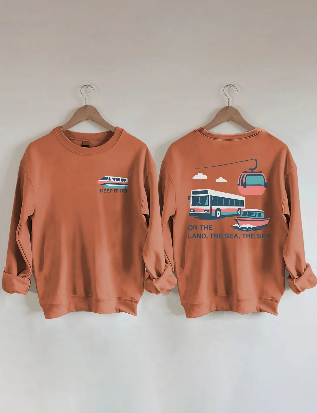 On The Land The Sea The Sky Sweatshirt