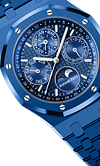 Blue 904L Steel Blue Dial - Perpetual Calendar Watch - 41mm