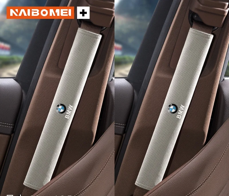 Suede punched car seat belt shoulder cover（2PCS）