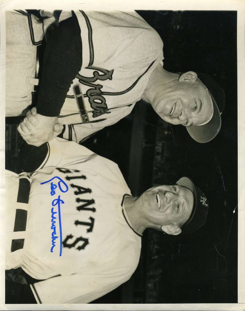 Leo Durocher Signed 8x10 Wire Photo Poster painting Jsa Certified Authenticated Autograph